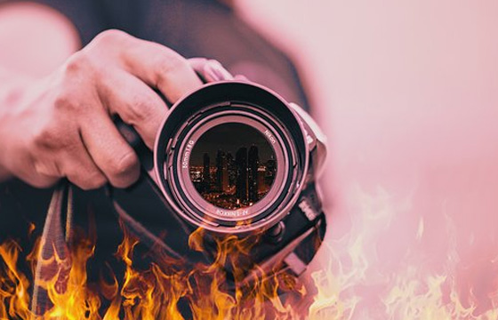 在拍攝宣傳片的時候，光線顯得尤其重要